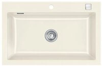 Systemceram K&uuml;chensp&uuml;le KeraDomo MERA 80 Excenterbedienung Magnolie, 80/510 cm