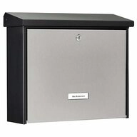 Burg W&auml;chter Briefkasten Burg W&auml;chter Briefkasten London 6867 B+S, Edelstahlt&uuml;r