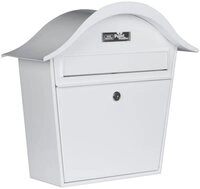 Burg W&auml;chter Briefkasten Burg W&auml;chter HOLIDAY 5842 W Briefkasten Stahlblech Wei&szlig;