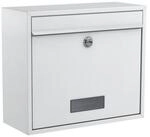 BASI Briefkasten Wandbriefkasten (Spar-Set, 1-St), wei&szlig;, Einwurfklappe,