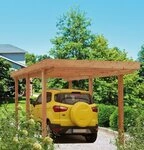 Kiehn-Holz Einzelcarport Berlin, BxT: 304x508 cm, 207 cm Einfahrtsh&ouml;he