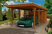 Skanholz Einzelcarport Friesland 2, BxT: 314x708 cm, 207 cm Einfahrtsh&ouml;he,...