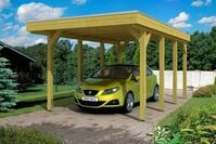 Skanholz Einzelcarport Friesland, BxT: 314x555 cm, 210 cm Einfahrtsh&ouml;he