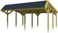 Skanholz Doppelcarport Harz, BxT: 624x560 cm, 219 cm Einfahrtsh&ouml;he, mit...