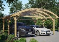 Skanholz Doppelcarport Franken, BxT: 635x541 cm, 220 cm Einfahrtsh&ouml;he