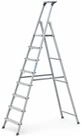 Zarges Stehleiter ZARGES Stufenstehleiter Alu 8Stufen 1seitig Plattform-H1700mm...