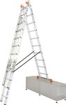 KRAUSE Vielzweckleiter Tribilo, Alu, 3x10 Sprossen, Arbeitsh&ouml;he ca. 765 cm
