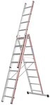 Hymer Vielzweckleiter, Mehrzweckleiter 3-teilig 3 x 10 Sprossen AH 7,44