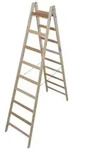 KRAUSE Doppelleiter STABILO, 2x 9 Sprossen beige 255 cm