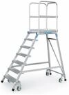 Zarges Podest ZARGES Podesttreppe einseitig 7 Stufen