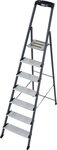 KRAUSE Stehleiter Securo, Alu eloxiert, 1x7 Stufen, Arbeitsh&ouml;he ca. 350 cm