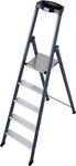 KRAUSE Stehleiter SePro S, Alu eloxiert, 1x5 Stufen, Arbeitsh&ouml;he ca. 305 cm