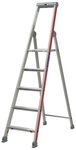 Hymer Stehleiter, Stufenstehleiter S-Br&uuml;cke einseitig 3 Stufen