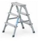Zarges Stehleiter ZARGES Stufenstehleiter Alu 2x3 Stufen 2seitig...