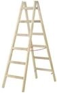 Hymer T-Gleiter Hymer Holz-Sprossenstehleiter, beidseitig begehbar, 2x6 Sprossen