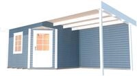 weka Gartenhaus Designhaus 213B Gr.1, BxT: 586x278 cm, (Set)