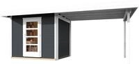 weka Gartenhaus wekaLine 172 B Gr.1, 28 mm, Anbau ca. 300 cm, BxT: 539x279 cm