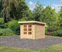 Karibu Gartenhaus Karibu Gartenhaus Bastrup, 28 mm, 255 x 273 cm, Typ 2, natur,...