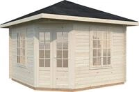 Palmako Gartenhaus Pavillon Melanie, BxT: 400x400 cm, naturbelassen