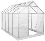 Zelsius Gew&auml;chshaus Aluminium Gew&auml;chshaus mit Fundament, 310 x 190 cm, 6 mm
