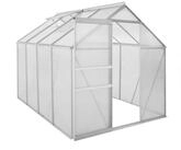 Zelsius Gew&auml;chshaus Aluminium Gew&auml;chshaus, 250 x 190 cm, 6 mm Hohlkammerplatten,