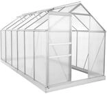 Zelsius Gew&auml;chshaus Zelsius Aluminium Gew&auml;chshaus mit Fundament, 380 x 190 cm, 6 mm