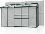 Vitavia Gew&auml;chshaus Ida 6500 HKP 4mm Smaragd Alu mit 2 Fenster