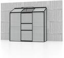 Vitavia Gew&auml;chshaus Ida 1300 HKP 4mm Smaragd Alu mit 1 Fenster
