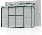 Vitavia Gew&auml;chshaus Ida 6500 HKP 6mm Smaragd Alu mit 2 Fenster