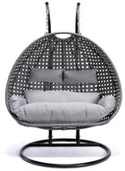 HOME DELUXE H&auml;ngesessel Polyrattan H&auml;ngesessel TWIN (inkl. Gestell, Korb,