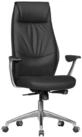 Amstyle Chefsessel B&uuml;rostuhl Leder Schreibtischstuhl Schwarz Drehstuhl (Echtleder