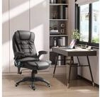 HOMCOM Schreibtischstuhl B&uuml;rostuhl mit Massagefunktion, mit W&auml;rmefunktion,