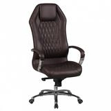 Amstyle Chefsessel Monterey Echtleder braun B&uuml;rostuhl Leder h&ouml;henverstellbar