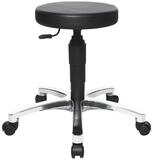 TOPSTAR Drehhocker TEC 70, hochgepolsterte Sitzfl&auml;che mit Kunstlederbezug