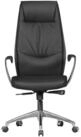 FINEBUY Chefsessel B&uuml;rostuhl Echt-Leder Schreibtischstuhl Drehstuhl 120KG (Echtleder