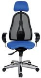 TOPSTAR Drehstuhl Drehstuhl Sitness 45 - blau mit Armlehnen.