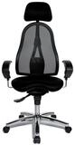 TOPSTAR Drehstuhl Drehstuhl Sitness 45 - schwarz mit Armlehnen.