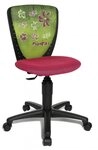 TOPSTAR Drehstuhl Kinderstuhl High S`Cool Schwarz-Rosa / Flowers von Top Star