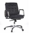 hjh OFFICE Chefsessel Profi Chefsessel Villa 10 Leder mit Armlehnen, Drehstuhl