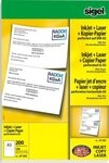 Sigel Kopierpapier Ink/Laser/Kopier-Papier A5 (A4) 80g/qm 100 Blatt perforiert auf