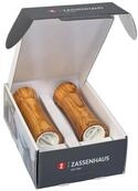 ZASSENHAUS Salz- / Pfefferstreuer M&uuml;hlenset Frankfurt Olivenholz 18 cm, (Salz-&
