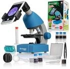BRESSER junior Mikroskop 40x-640x Blau Auf- und Durchlichtmikroskop