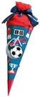Roth Schult&uuml;te Soccer / Fu&szlig;ball, 68 cm, eckig, mit rotem Kreppverschluss,