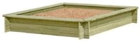 Gartenpirat Sandkasten aus Kiefernholz impr&auml;gniert KDI Aufbau mit Stecksystem