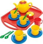 dantoy Spielgeschirr Teeservice inklusive Tablett, (18-tlg), Made in Europe