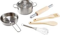 Hape Kinder-K&uuml;chenset Kochset f&uuml;r K&uuml;chenchefs, (7-tlg)