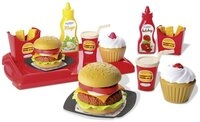 Ecoiffier Spielk&uuml;che Hamburger - Spielset - 32 Teile Kunststoff