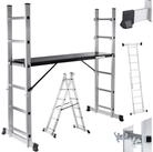 MAXCRAFT Vielzweckleiter Mobile Aluminium Arbeitsb&uuml;hne / Multifunktionsger&uuml;st