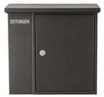 Heibi Metall Briefkasten Heibi ZEITUNGEN Briefkasten mit Zeitungsfach Stahlblech