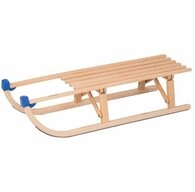 COLINT Schlitten Holz-Faltschlitten Davos 100 cm klappbar robust Verletzungsschutz
